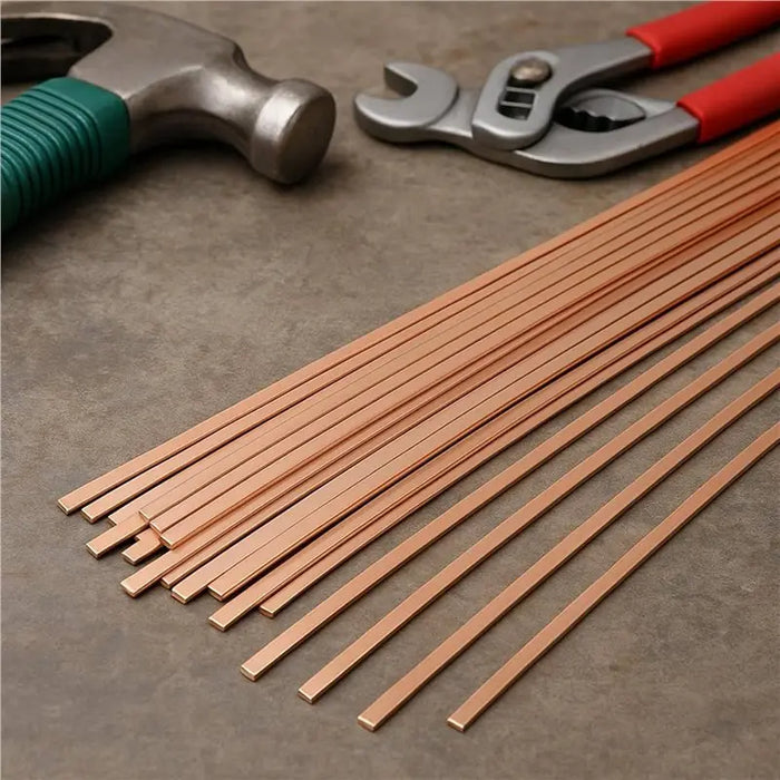 AB66-120 Sticks 15% Silver Brazing Rods - Flat Phos Copper Welding Rods For HVAC, Air Conditioner, Solder Brazing Alloy 25Cm